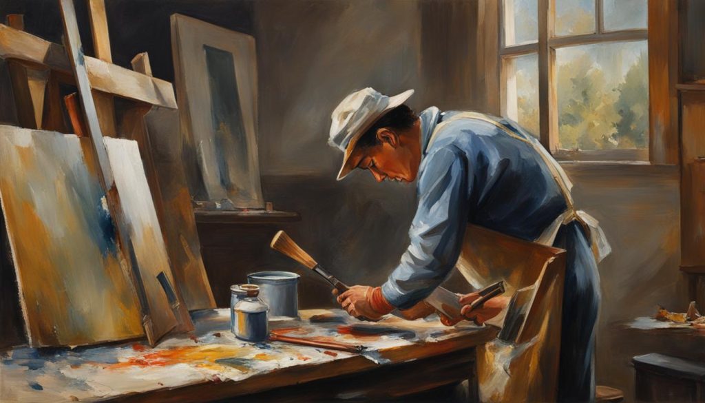 Vlekvorming in schilderwerk