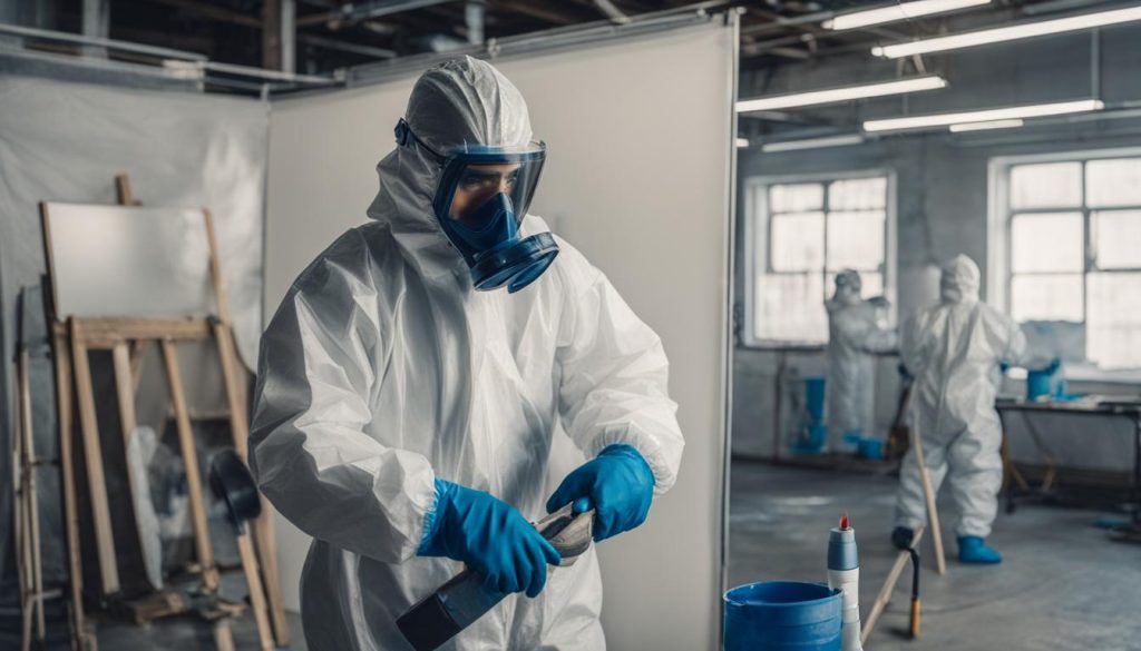 Beschermende uitrusting voor schilders