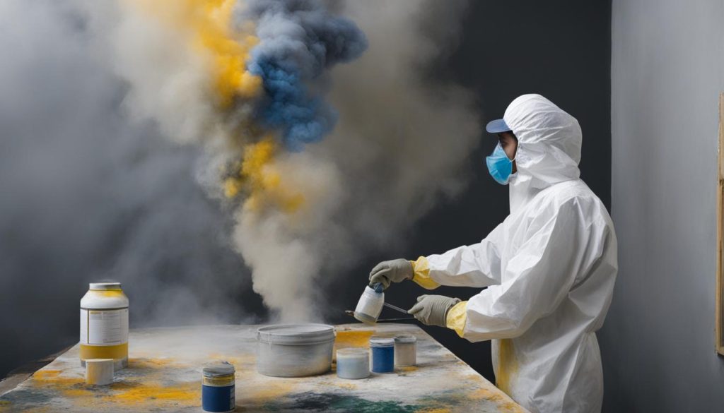 Risico's van verfdampen