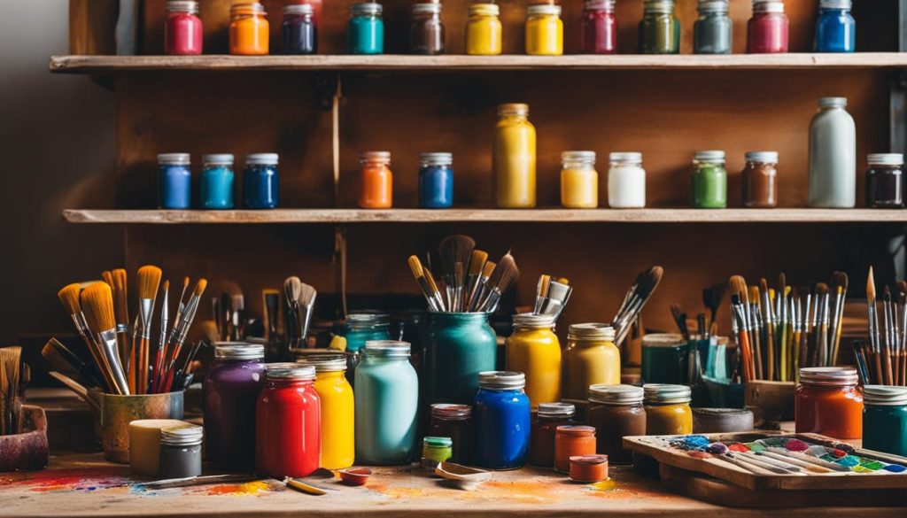 Verfmenging en opslag